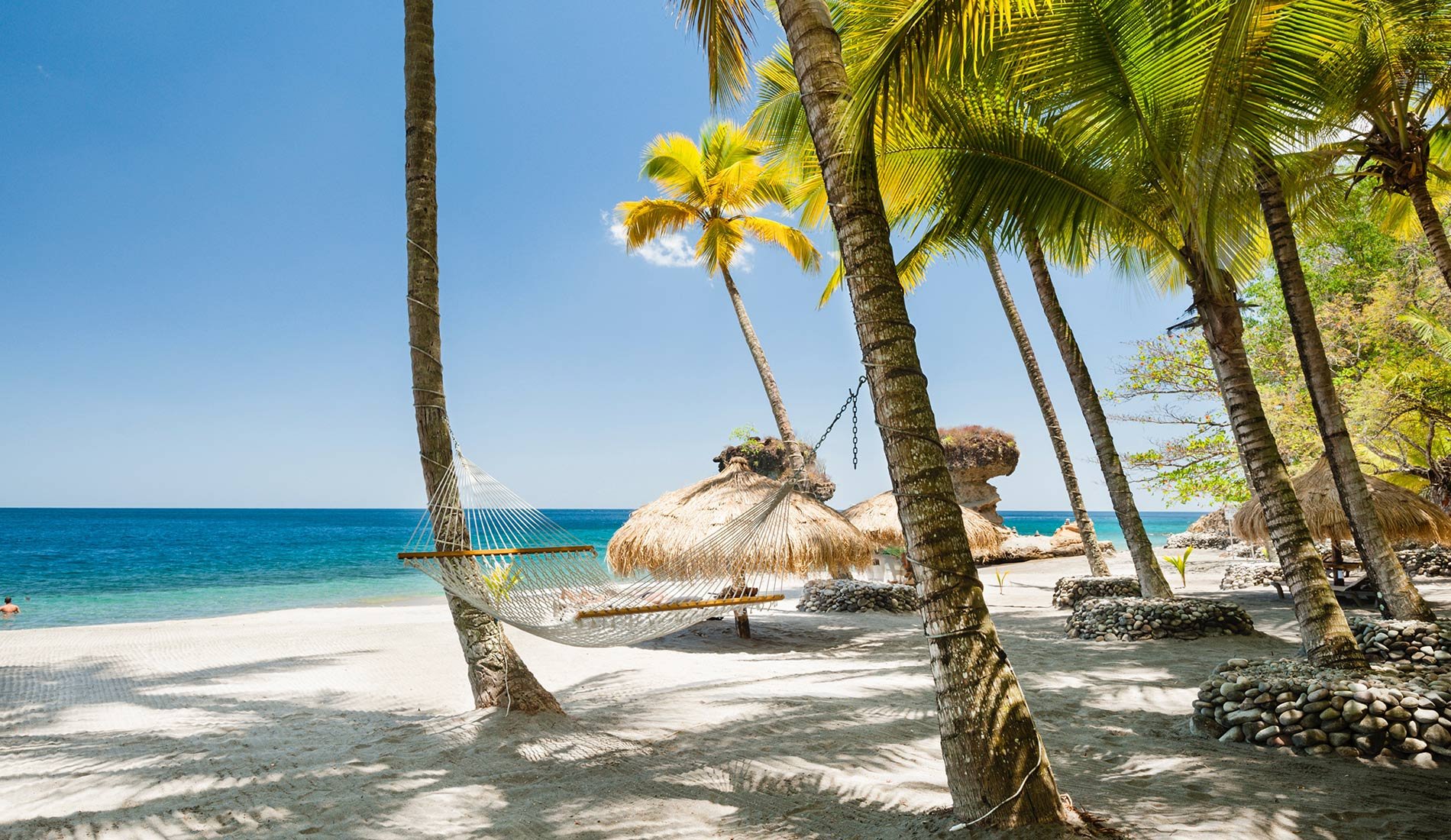 Resort de luxe romantique Anse Chastanet Resort 5* Sainte-Lucie Caraïbes plage