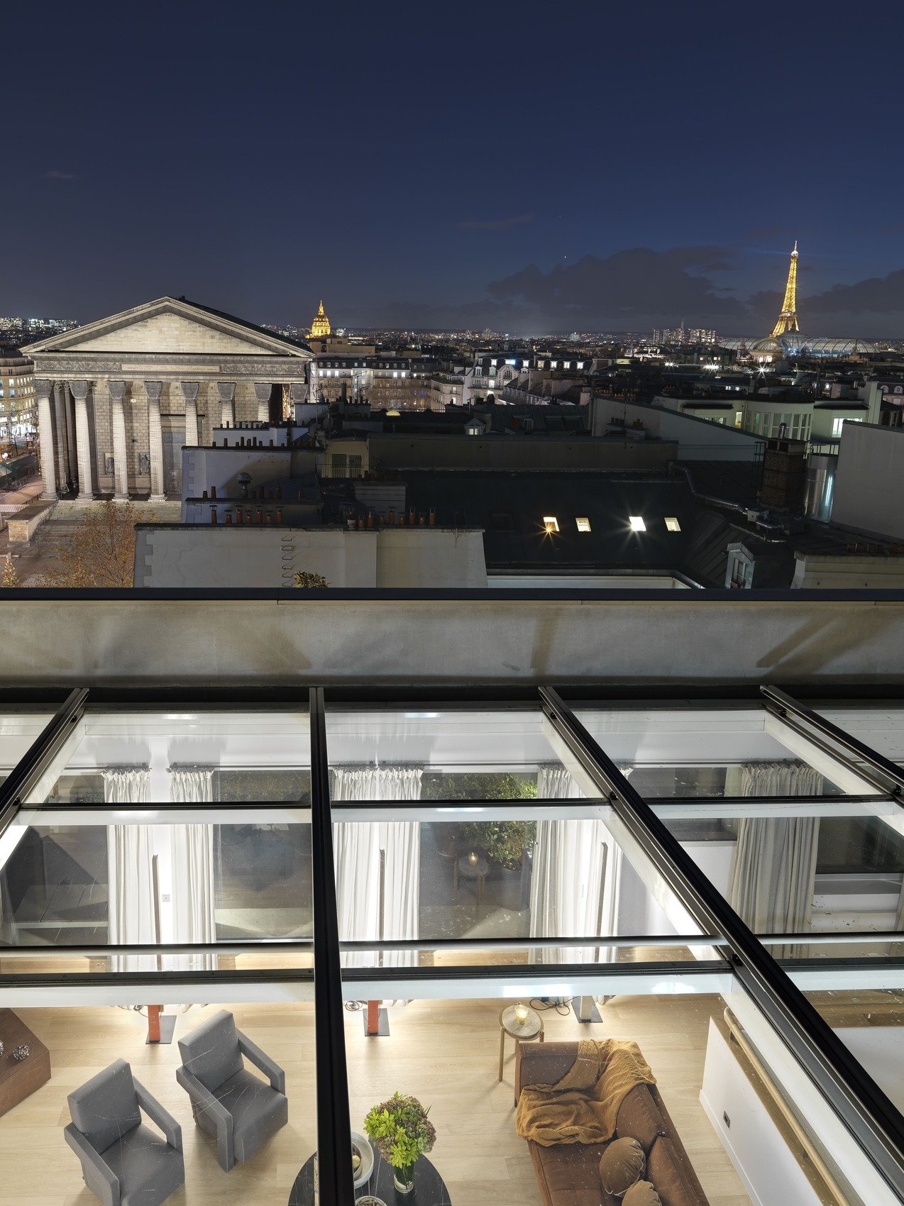 Luxury hotel Pourtalès 5 stars Terrace Center of Paris Penthouse