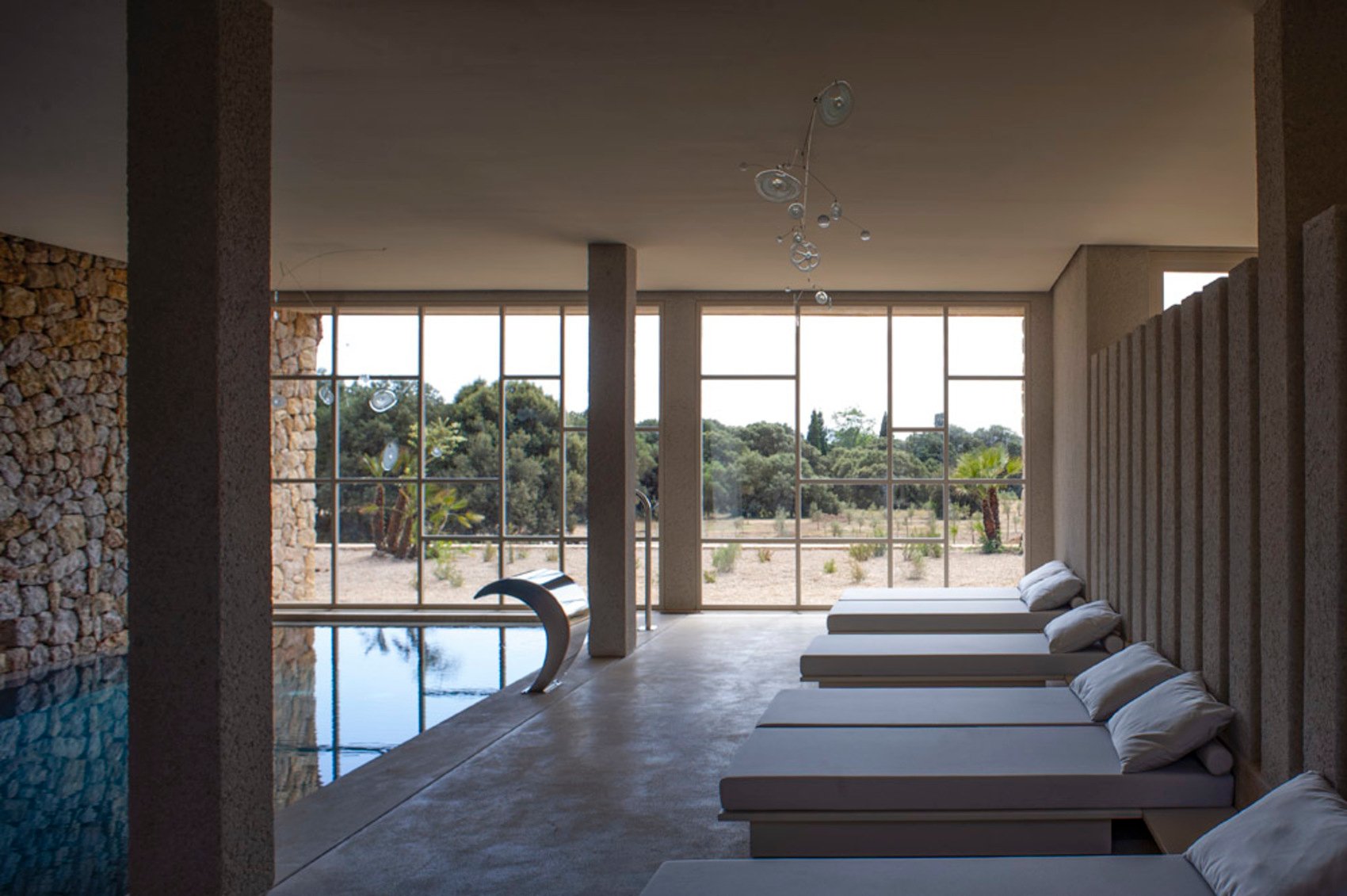 Hôtel de luxe avec spa et piscine 5* Majorque Espagne - Es Raco d'Arta - piscine intérieure spa
