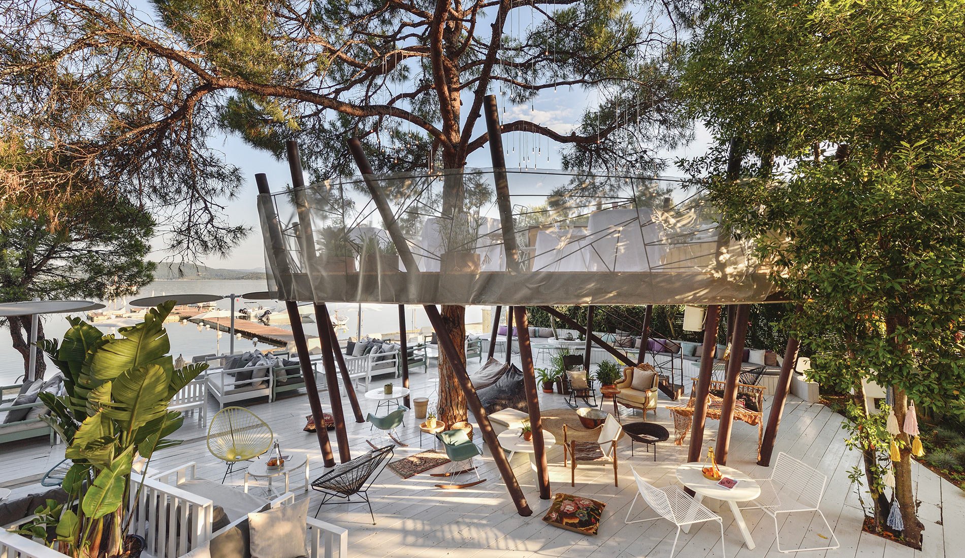 resort de luxe atypique Ekies all senses resort 4 étoiles Vourvourou Grèce restaurant