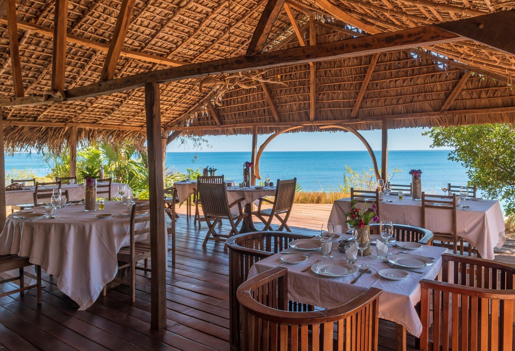 Lodge des Terres Blanches - boutique-hôtel Mahajunga Madagascar - restaurant fruits de mer - Canal de Mozambique