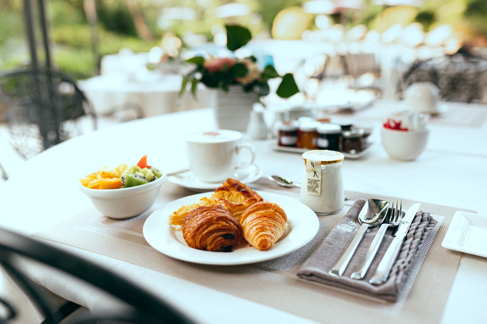 Boutique hôtel de luxe Mas de Chastelas 5 étoiles Saint-Tropez France breakfast