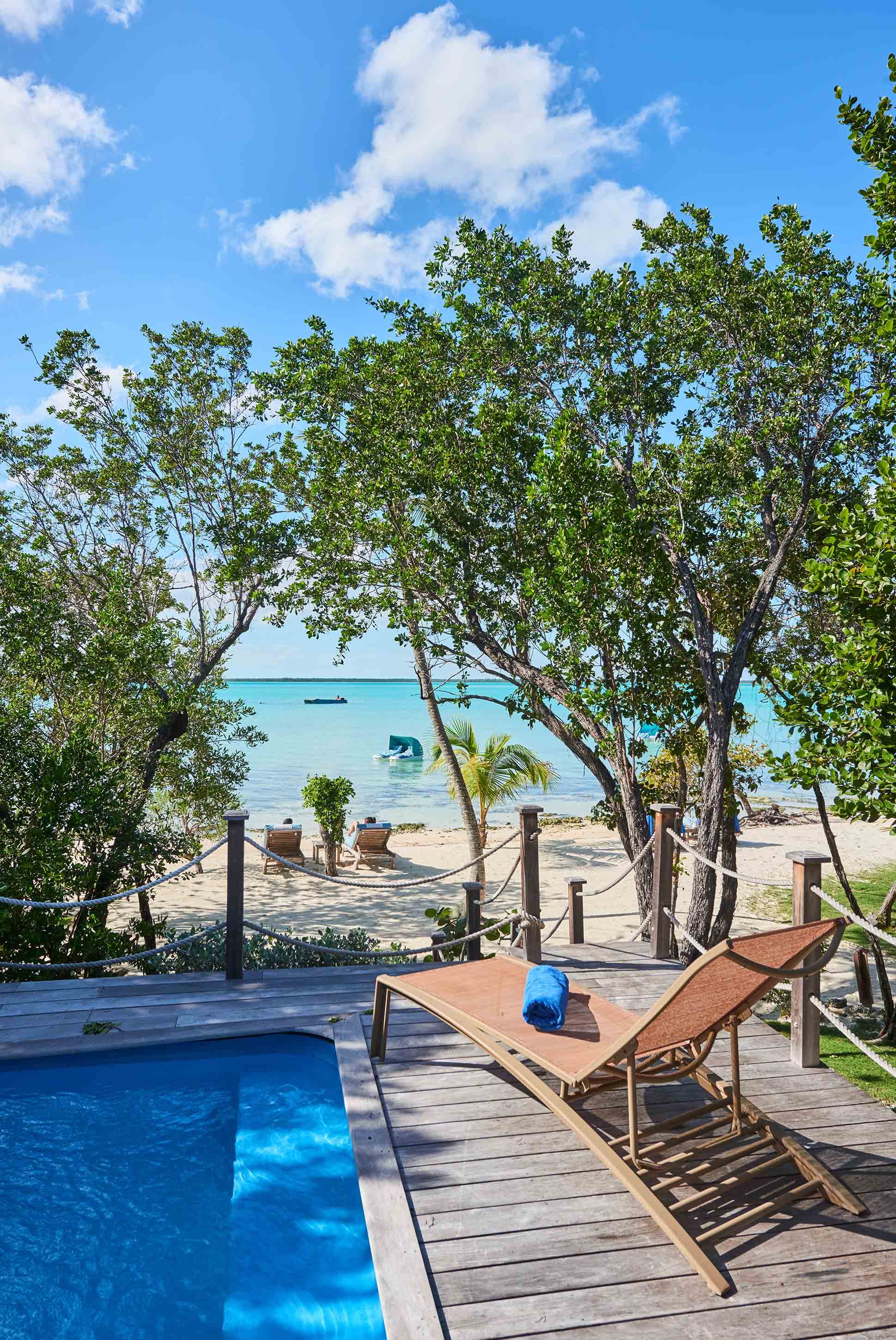 Ecolodge Tiamo Resort 5 étoiles Caraïbes Bahamas villa privée